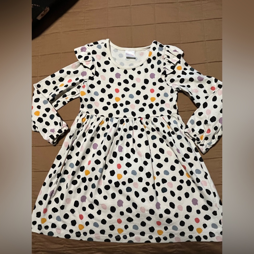 HA NWOT Polka Dot Long Sleeve Kids Dress